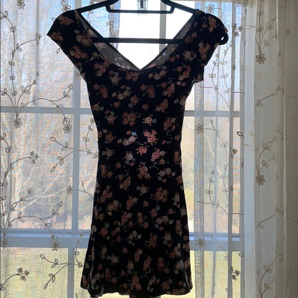 Black Floral Sundress